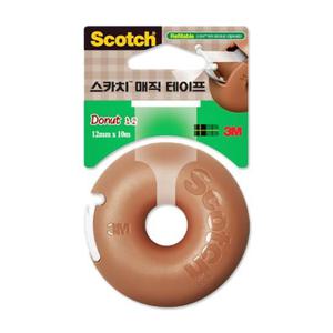 3M스카치 매직테이프 도넛초코 12mmx10M