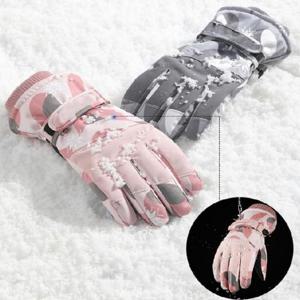 스마트폰 터치 눈꽃 스키장갑 겨울 방한 장갑 9014 방풍 방수