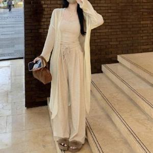 [블로썸스틸] LL-O122 루즈핏 시스루 롱 로브 가디건