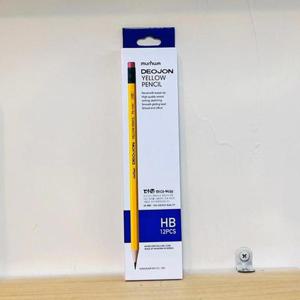 문화 더존 옐로우 지우개 연필 HB(12p)