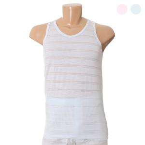 [비비안(언더웨어)]통기성이 뛰어난 면폴리 선염 메쉬 남성 런닝 2종택1 (CP1517)