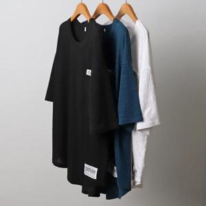 빅사이즈사랑해요 J235L406 라운드넥포켓반팔티 OL