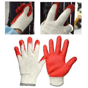 GUARDMAN 반코팅 장갑 적색 13G (100개입) 목장갑 코팅장갑 작업 안전장갑