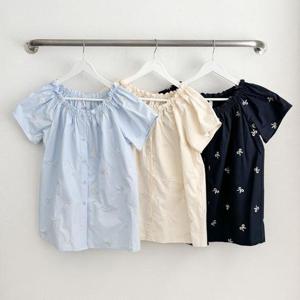 빅사이즈사랑해요 S302L406 리본자수단추블라우스 BN