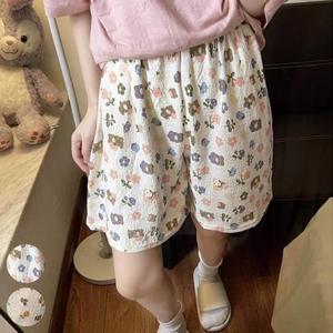 빅사이즈사랑해요 R126L407 낭낭패턴나염큐트반바지 DG