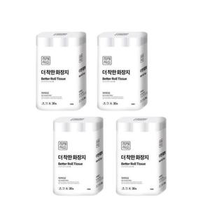 더 착한 화장지 무형광 3겹 30M 30롤 4팩