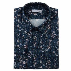 [듀퐁셔츠]SE4FM11LS121SBU_캐주얼한  비즈니스 남방 셔츠