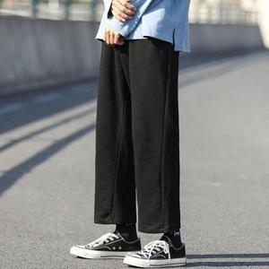 [짝꿍닷컴] 2컬러 남성 봄가을 허리밴딩 와이드 긴바지 IS-PA47