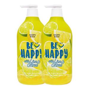 해피바스 스마일바디워시 웰니스 유자라임 900g x2