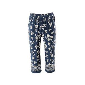 [비너스] 여성 스판 네이비꽃 홈웨어 바지 [VEP3827F]