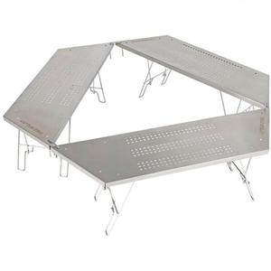 캡틴 스태그 UC-0599 [야외 테이블, 모닥불 테이블, 수납 가방이 달린 스테인리스 스틸 모닥불 원형 테이블]