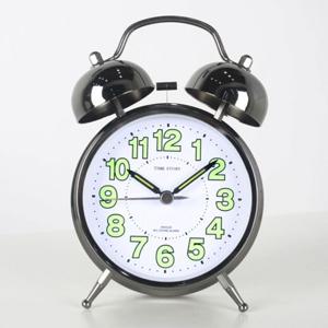 트윈벨 빅알람 탁상시계(그린) 스틸 앤틱 자명종 워치