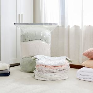 [모던하우스] 이중지퍼와 잠금밸브로 완벽밀폐 큐브압축팩 L 2p 80x38x100cm