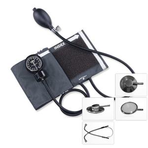 스피리트 수동식 메타 혈압계 CK-110 아네로이드방식 + 일본 산케이 단면 청진기 세트 병원용 실습용 간호사용