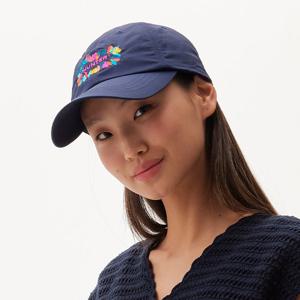 [UNISEX] 임브로이더리 시즌 트로피컬 캡 - 네이비 HAU0002CHZNVY