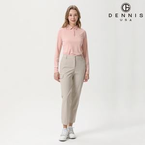 [여성바지BEST] 데니스골프 여성 데일리 뒷밴딩 스판 팬츠 베이지_FAQMLPT688