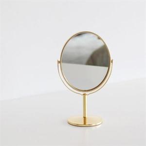 아트박스/홈앳 골드 메탈 양면 탁상거울