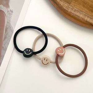 귀여운 스마일 고탄력 머리끈