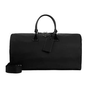 프라다 리나일론 브러쉬드 가죽 더플백 블랙 2VC018 789 F0002
