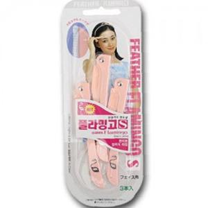 플라밍고 페더 면도기 3P 여성면도기 잔털 눈썹칼