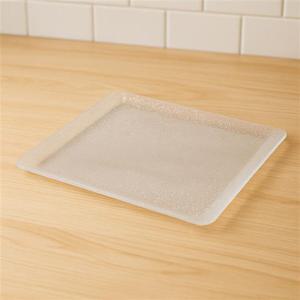 쟁반 트레이 크리스탈 실버쟁반 대형 36.4x28.5cm 투명펄 트레이 식탁매트 인테리어 주방용품