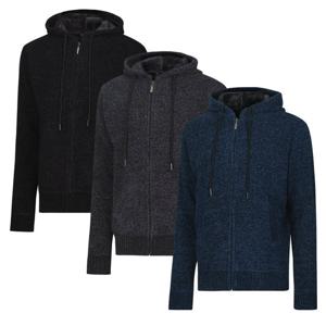 [파파브로]남성 겨울 니트 후드 집업 점퍼 NE-JUW-407,8,9