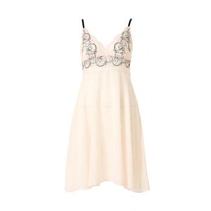 [비너스] 프리미엄 블랙라벨 세련된 쉘핑크 자수 레이스 슬립 [VFSB645]