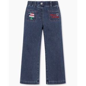 [베네통키즈]25FW-스티치 기모 데님 팬츠/QADP09561