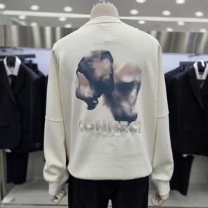 [앤드지]그래픽 아트윅 오버 핏 맨투맨 티 JSF4TR1103 IV1