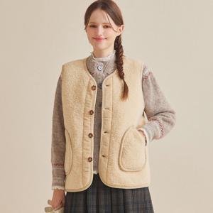 FOCUS  코듀로이 배색 뽀글이 조끼 PBBF5W1VT4951