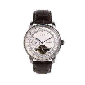 로이드 LLOYD 오픈하트 남성 시계 화이트 브라운 LL1A25T02I