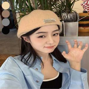 여자 포근한 겨울 베레모 빵모자 화가 모자 헌팅캡
