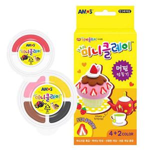 작은클레이 아모스 미니 클레이 만들기 머핀 1P 점토 미술놀이