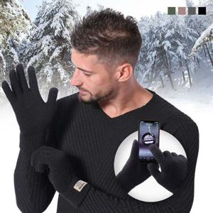 남성 방한 기모 터치장갑 겨울 니트 스포츠