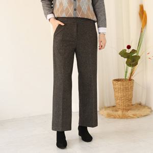 [웬디즈갤러리]스탠다드 헤링본 기모 슬랙스 /겨울정장바지 밴딩 TPT121