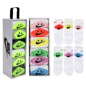 나이키키즈 스마일리 크루양말 양말세트 6개 (130-200) A261SO496P 플레이키즈프로CH