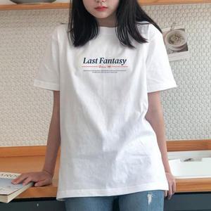 [험블스튜디오] 라운드넥 라스트판타지 레터링 여름 티셔츠