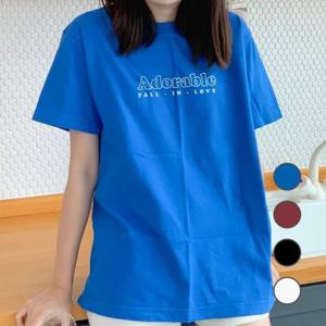 [험블스튜디오] 아도러블 여성 라운드넥 홈웨어 여름반팔티