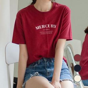 [험블스튜디오] 머큐리 루즈핏티 레터링 여름코디 반팔티