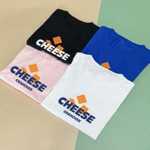 [험블스튜디오] 크래커 프린팅 라운드넥 여성반팔티셔츠