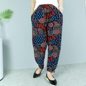 [마마옷짱]엄마옷 봄가을 꽃무늬 몸빼  바지 빅사이즈