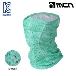 MCN K매쉬마스크 민트 젤라또 냉감 자전거마스크
