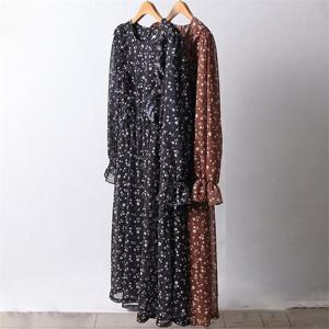 빅사이즈사랑해요 F360L109 잔꽃스위티쉬폰원피스 BE