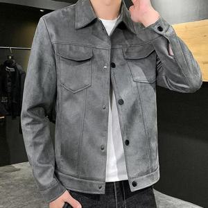 [잇백잇슈] 남성심플스웨이드자켓 트러커자켓 깔끔핏