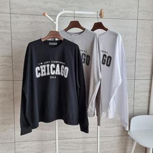 빅사이즈면맨투맨 S814L409 시카고쭈리면박시맨투맨 NS