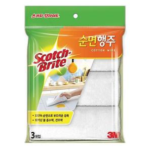 3M 베이직 순면 행주 3입