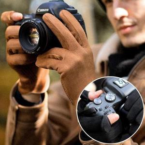 JU 정품 GOLOV.EJOY 프리미엄 스웨이드 슬림핏 장갑 남성용 논슬립 투컷 겨울 방한