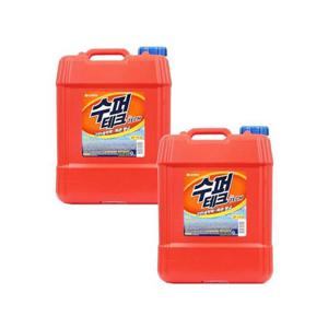 [수퍼테크] 대용량 액체제세 14L x 2개 대용량 일반드럼 겸용