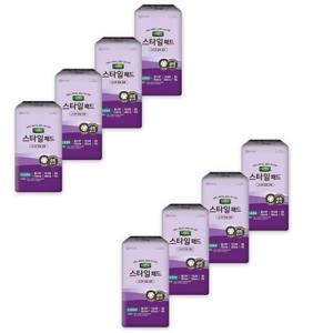 [디펜드] 디펜드 스타일 패드 참숯 안심중용량 18매 x 4팩x2 총8팩