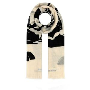 BURBERRY Embroidered wool scarf 8099096 B8620